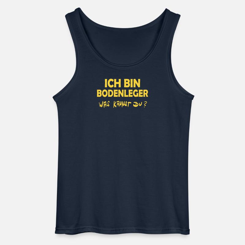 Job Bodenleger - Gildan Männer Tank Top - Navy