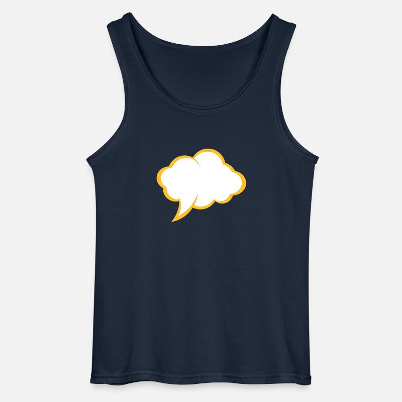 Comic Sprechblase - Gildan Männer Tank Top - Navy