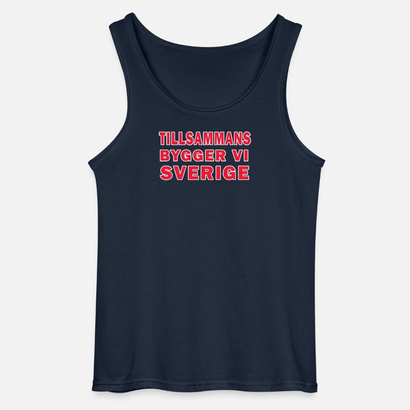 Gemeinsam baut Schweden - Gildan Männer Tank Top - Navy