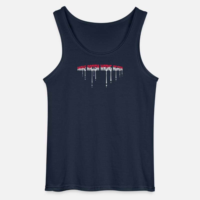 make racism wrong again - Gildan Männer Tank Top - Navy
