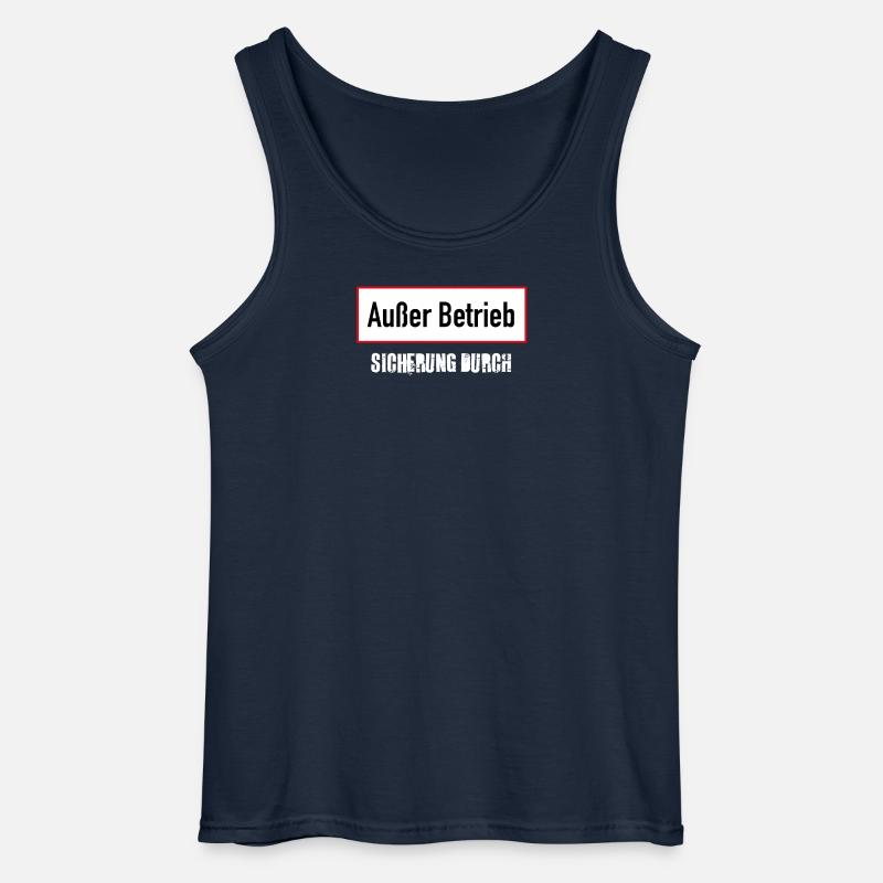 Sicherung durch - Gildan Männer Tank Top - Navy