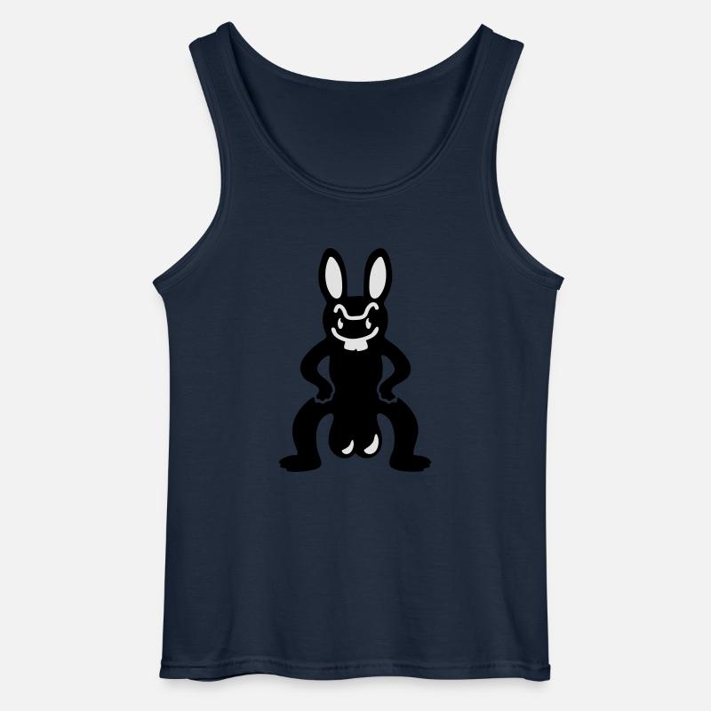 Hase mit Eiern - Gildan Männer Tank Top - Navy