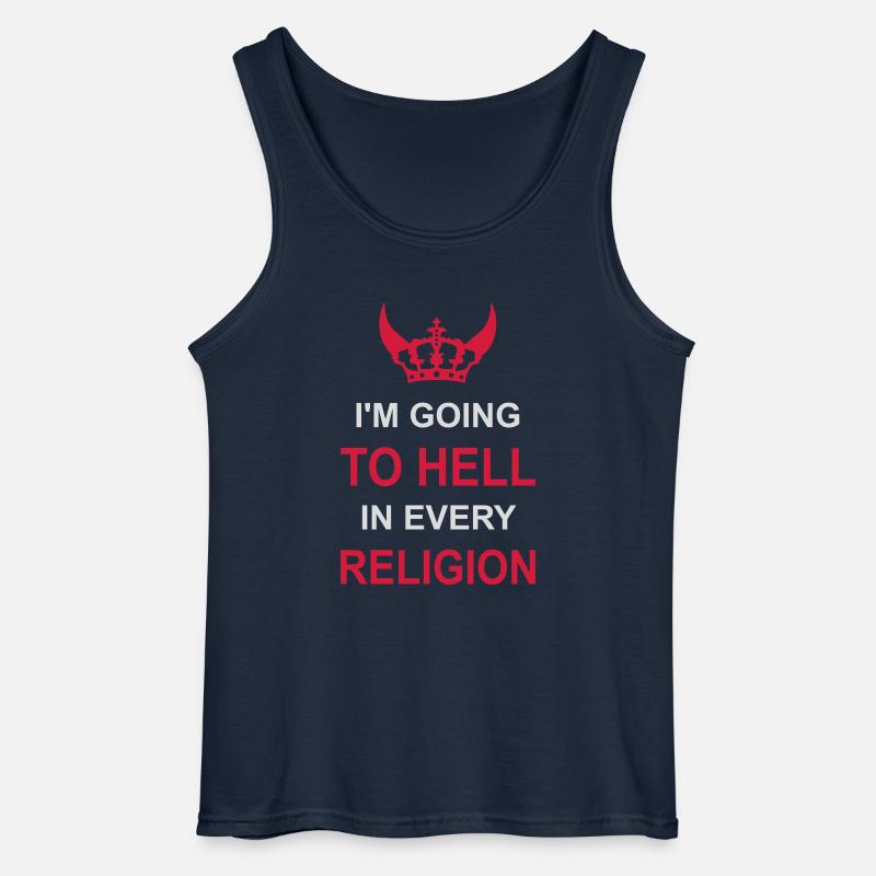 im going to hell - Gildan Männer Tank Top - Navy