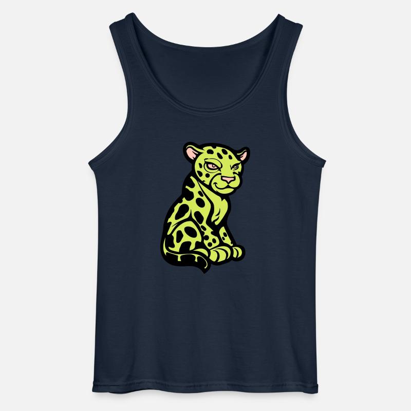 gepard tier comic - Gildan Männer Tank Top - Navy