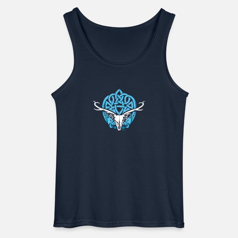 Keltischer Hirsch - Gildan Männer Tank Top - Navy
