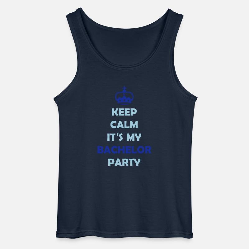 keep_calm_bachelor_party_2 - Gildan Männer Tank Top - Navy