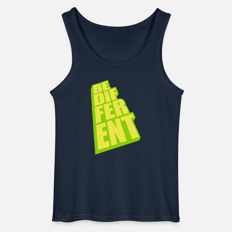 Be different Logo Design - Gildan Männer Tank Top - Navy