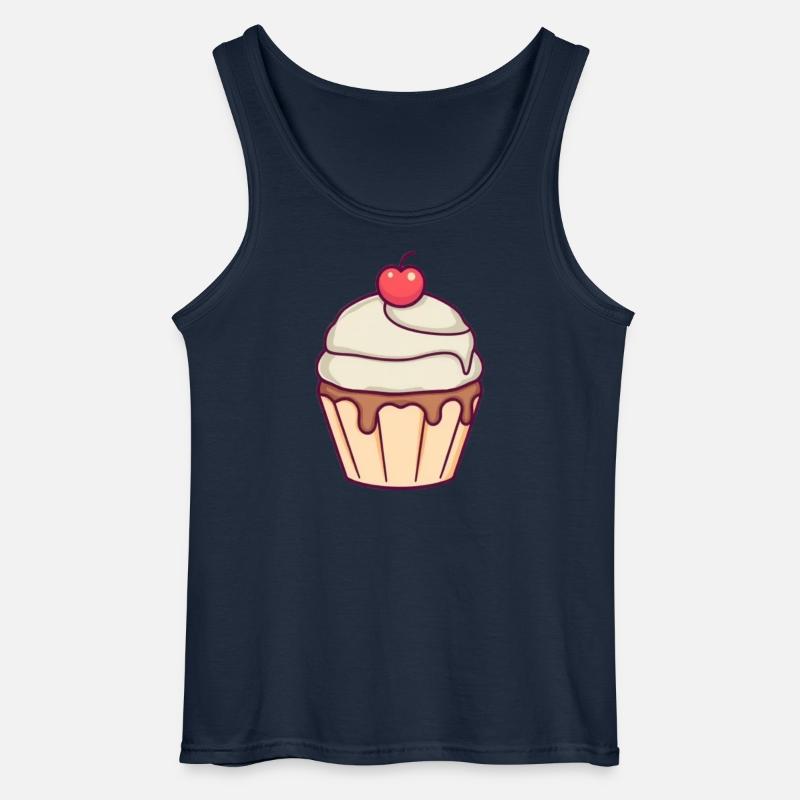 Cupcake backen, Bäckerei, Konditorei - Gildan Männer Tank Top - Navy