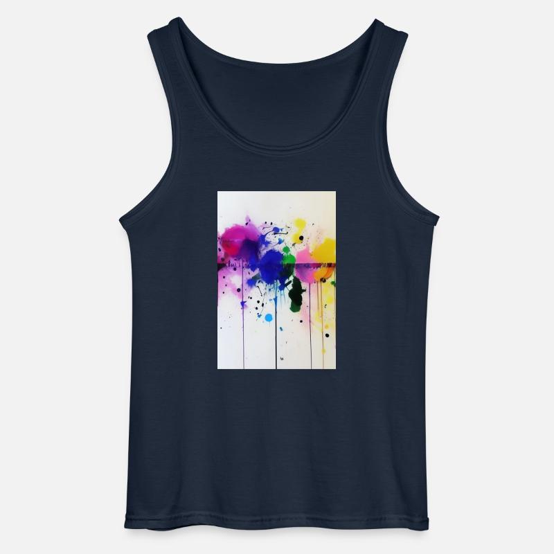 Farbspritzer - Gildan Männer Tank Top - Navy
