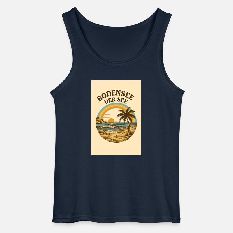 Bodensee - DER See - Gildan Männer Tank Top - Navy