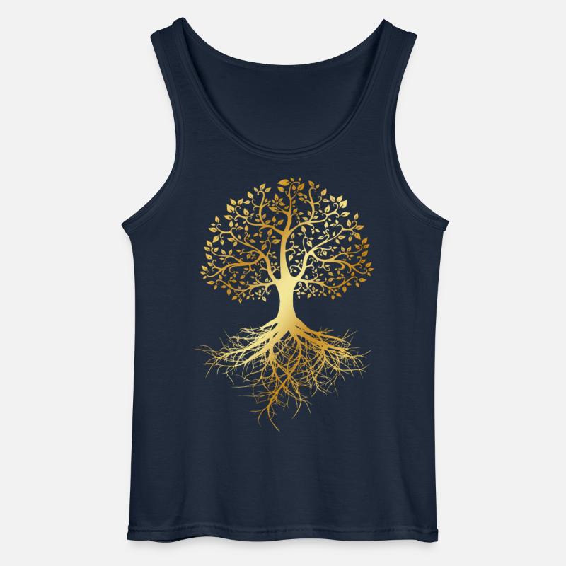 Baum des Lebens - Gildan Männer Tank Top - Navy