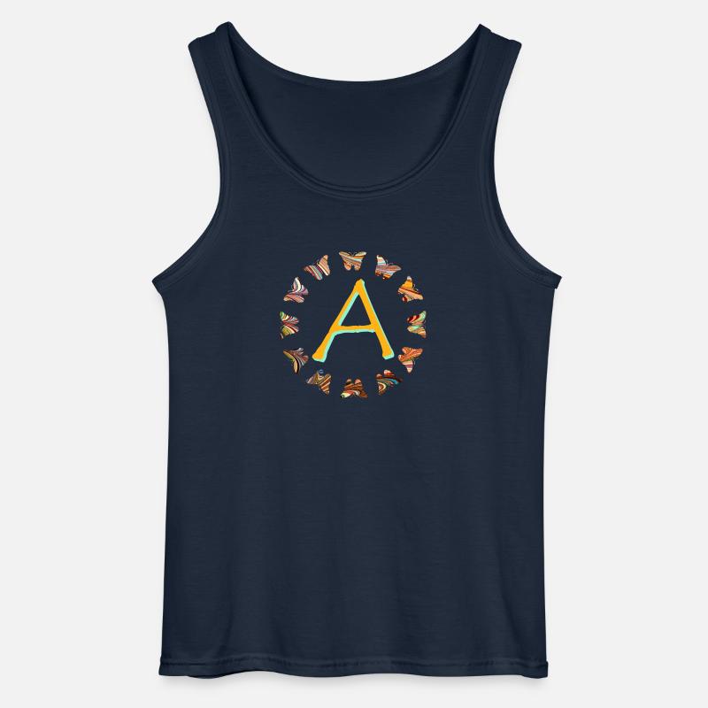 schmetterlinge e 56 a - Gildan Männer Tank Top - Navy