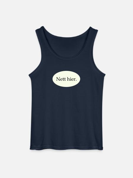 Nice here - Gildan Men’s Tank Top - navy