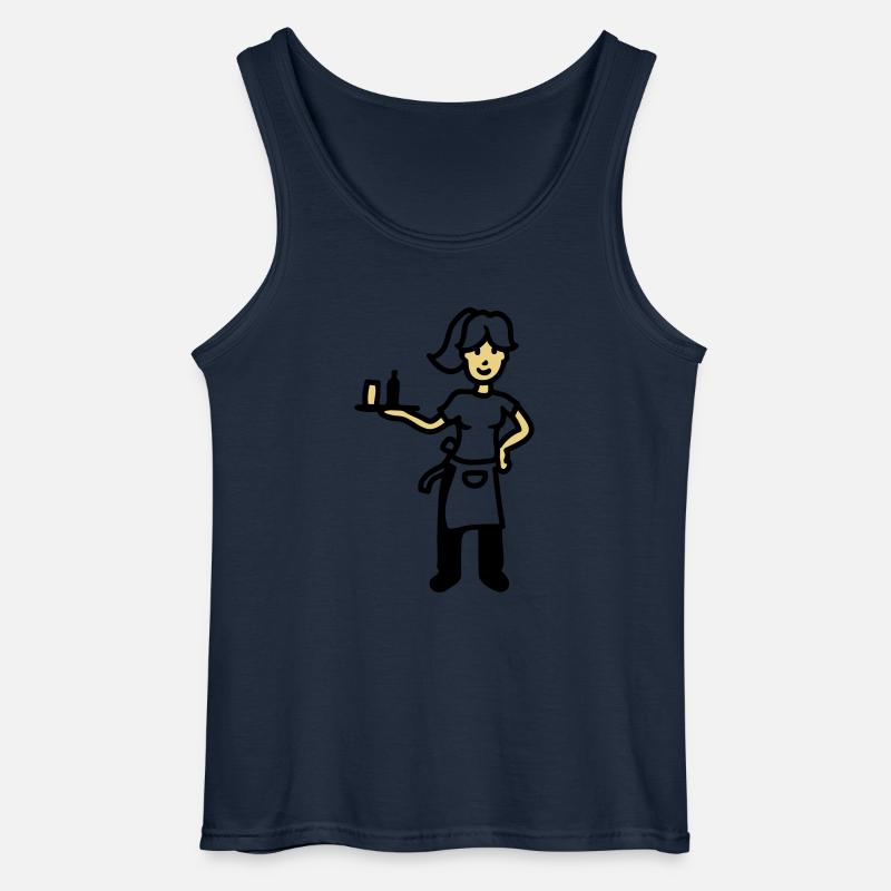 Kellnerin - Gildan Männer Tank Top - Navy