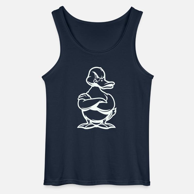 ente duck comic - Gildan Männer Tank Top - Navy