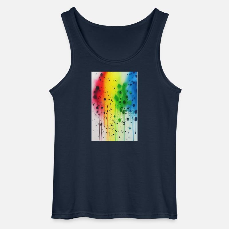 Farbspritzer - Gildan Männer Tank Top - Navy