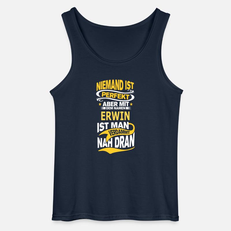 ERWIN - Gildan Männer Tank Top - Navy