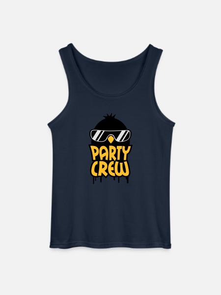 Cool Party Crew Penguin - Gildan Men’s Tank Top - navy