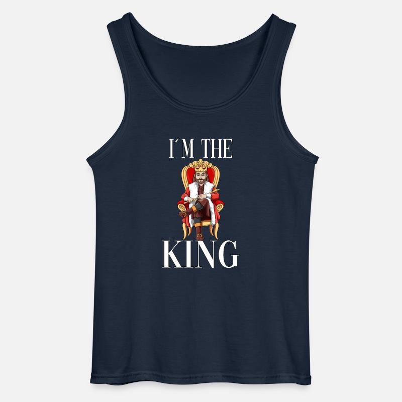 Ich bin der König - Gildan Männer Tank Top - Navy