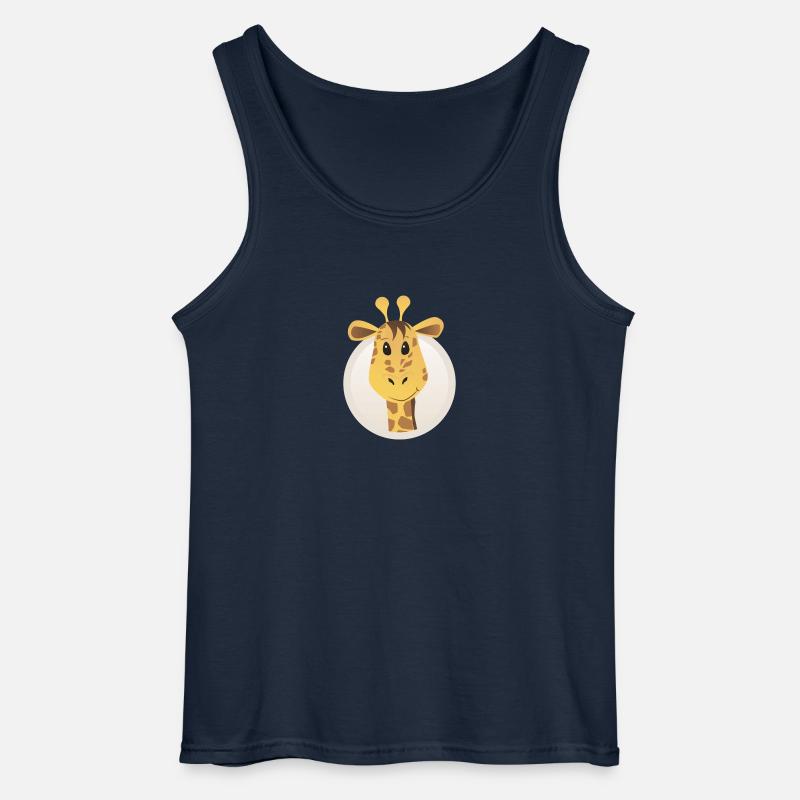 giraffe - Gildan Männer Tank Top - Navy
