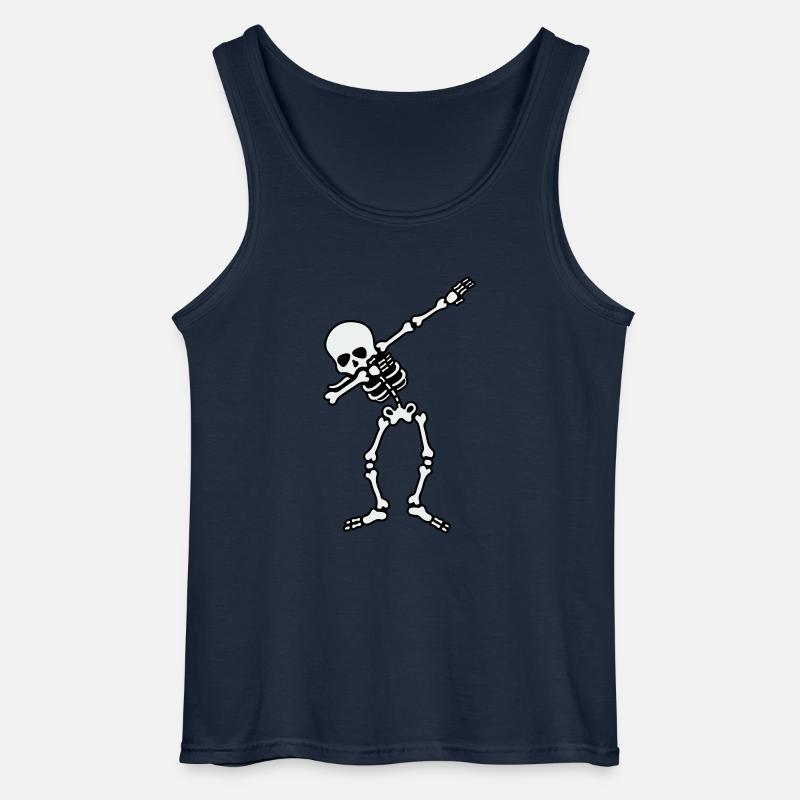 skull dabbing - Gildan Männer Tank Top - Navy