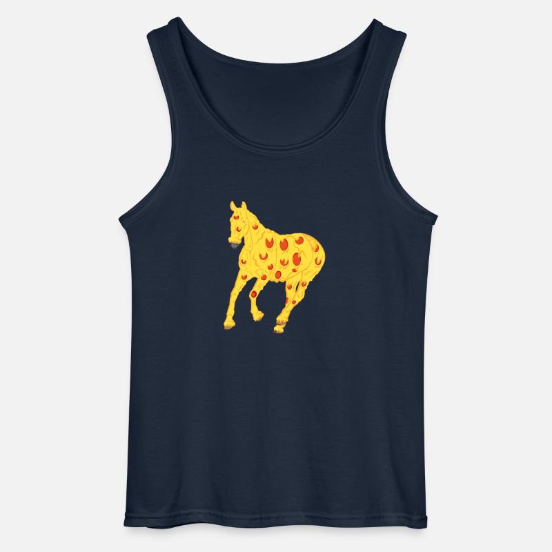 Pizzapferd - Gildan Männer Tank Top - Navy