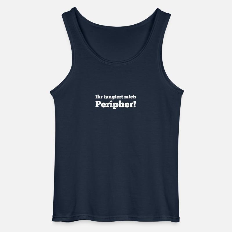 You affect me peripherally! - Gildan Men’s Tank Top - navy