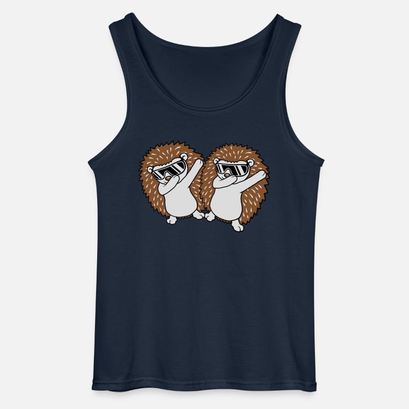 2 dabbing Igel Freunde - Gildan Männer Tank Top - Navy