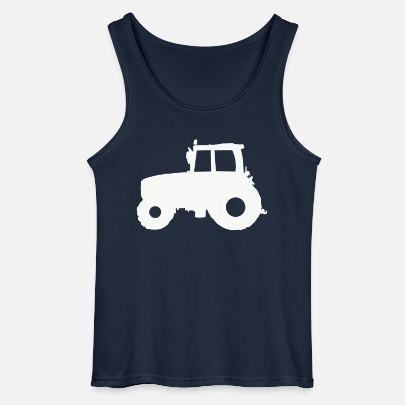 Tractor Tractor - Gildan Men’s Tank Top - navy
