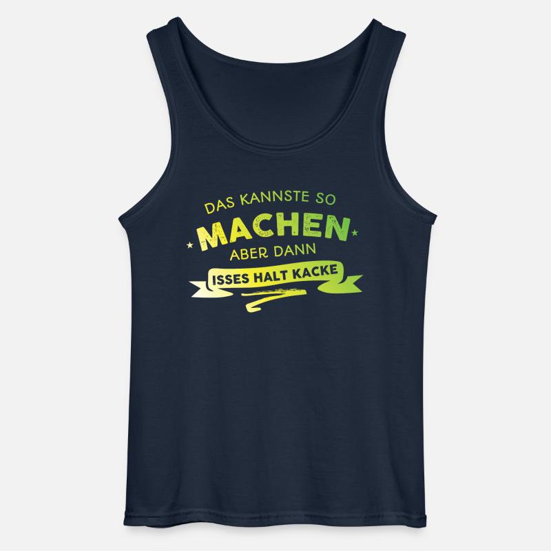 Das kannste so machen - Gildan Männer Tank Top - Navy