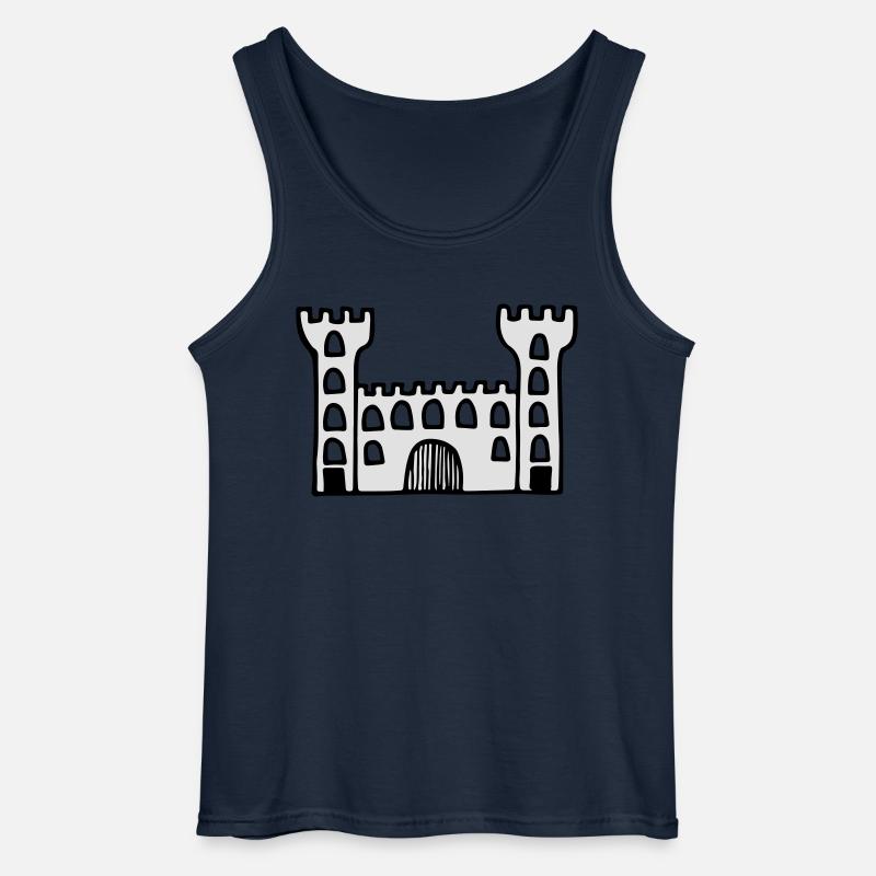 castle - Gildan Männer Tank Top - Navy