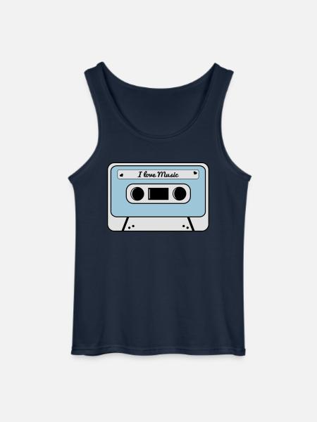 Kassette - Gildan Männer Tank Top - Navy