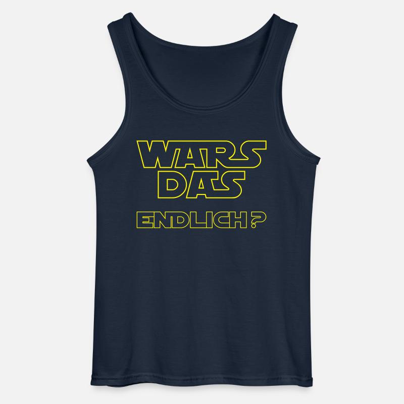 wars das endlich - Gildan Männer Tank Top - Navy