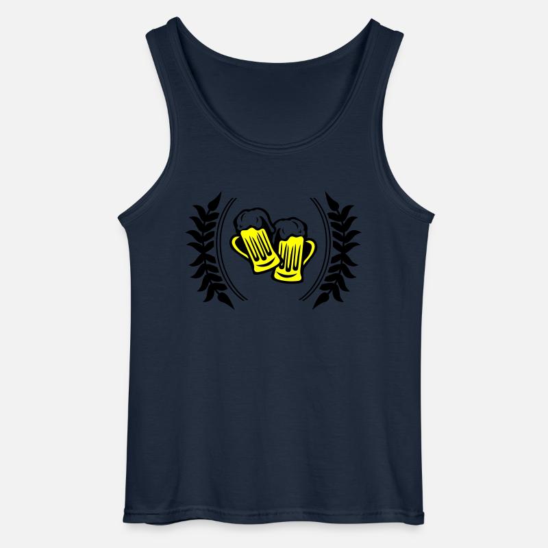 bier symbol - Gildan Männer Tank Top - Navy