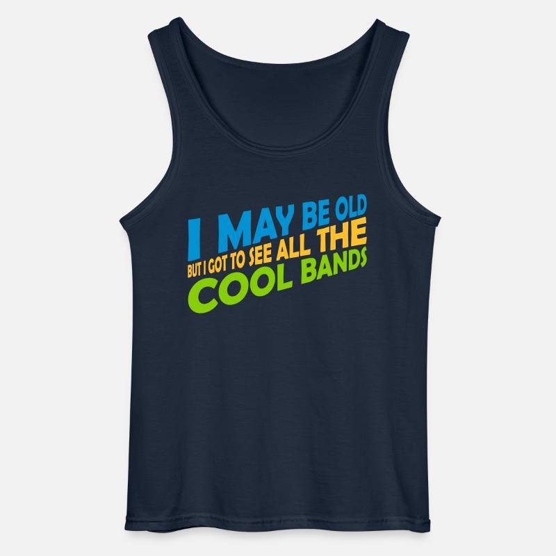 I may be old - Gildan Männer Tank Top - Navy