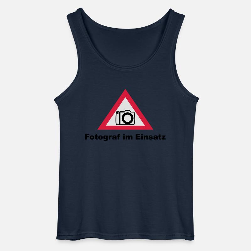 Fotograf im Einsatz - Gildan Männer Tank Top - Navy
