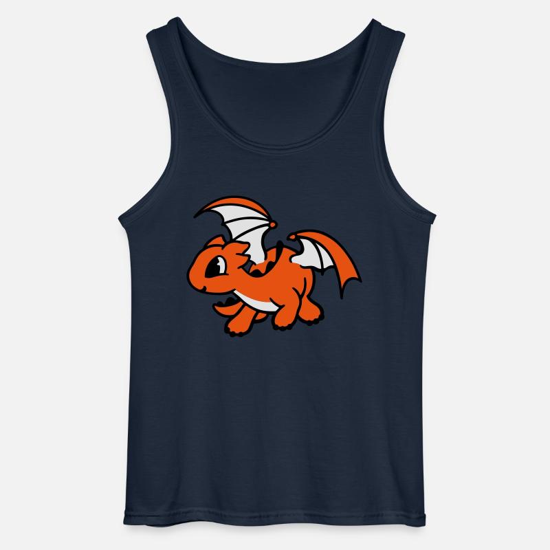 Drache - Gildan Männer Tank Top - Navy