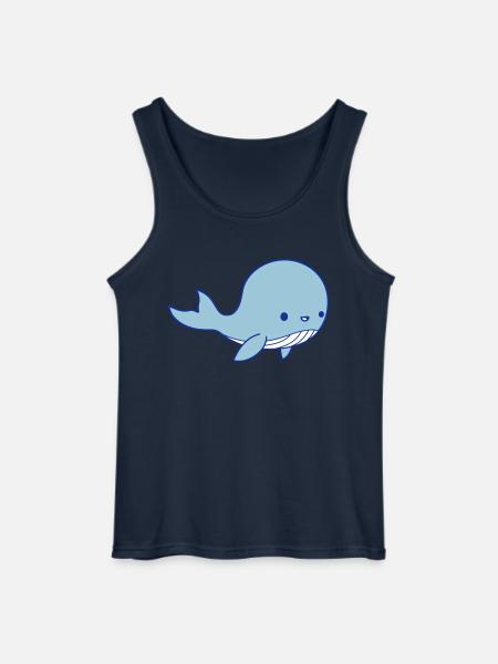 Whale Baby Clipart - Gildan Men’s Tank Top - navy