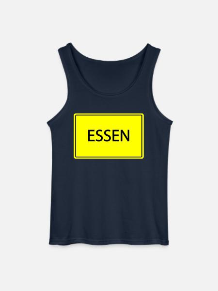 Town sign Essen - Gildan Men’s Tank Top - navy