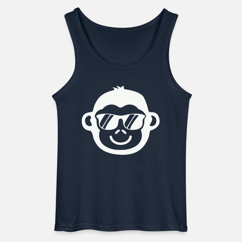 Cooler Affe - Gildan Männer Tank Top - Navy