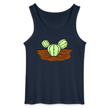Kaktus Stacheln Wüste Kakteengewächs Cool Kakteen - Gildan Männer Tank Top - Navy - Vorne - AI Model Male 185 dark (185cm)