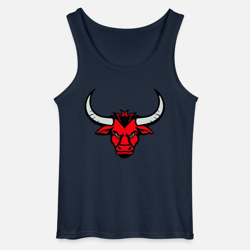 stier tier kopf - Gildan Männer Tank Top - Navy