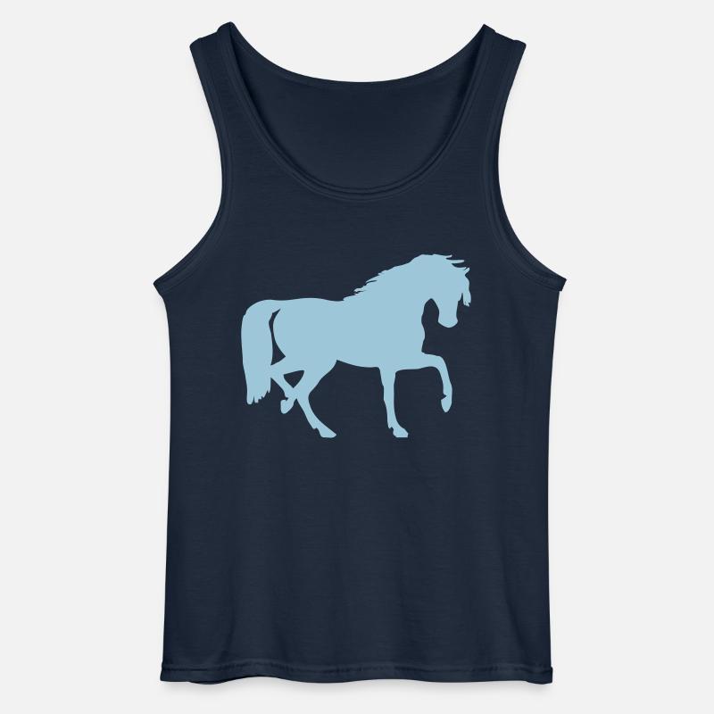 Pferd - Gildan Männer Tank Top - Navy