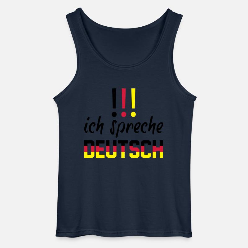ich_spreche_deutsch - Gildan Männer Tank Top - Navy