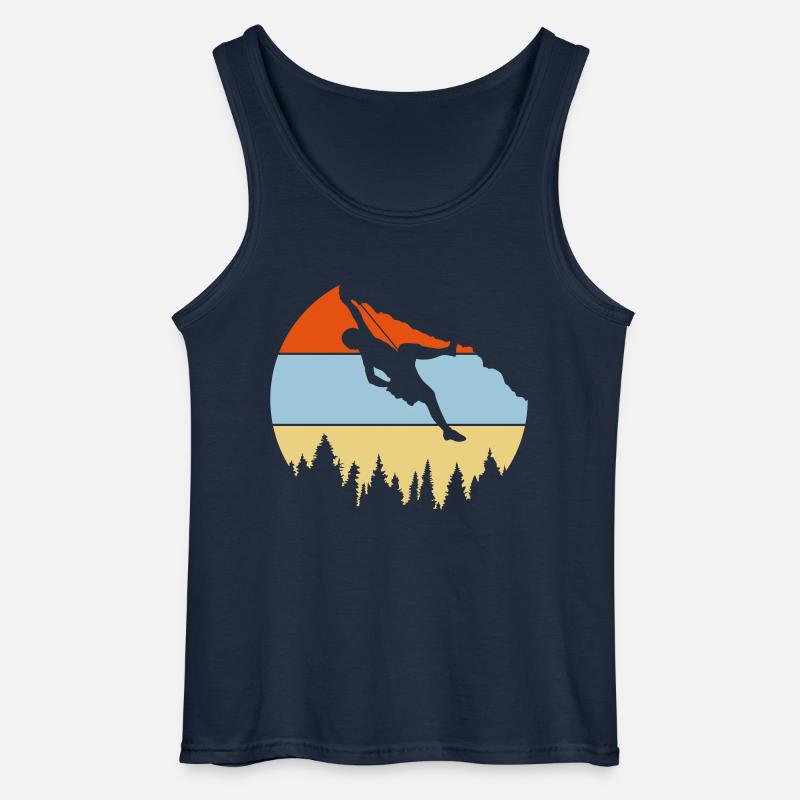 Wald Bäume Felsen Klettern - Gildan Männer Tank Top - Navy