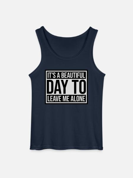 leave me alone day - Gildan Männer Tank Top - Navy