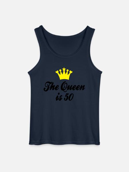 50th birthday - Gildan Men’s Tank Top - navy