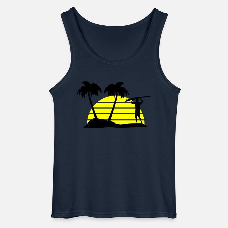surfing - Gildan Männer Tank Top - Navy