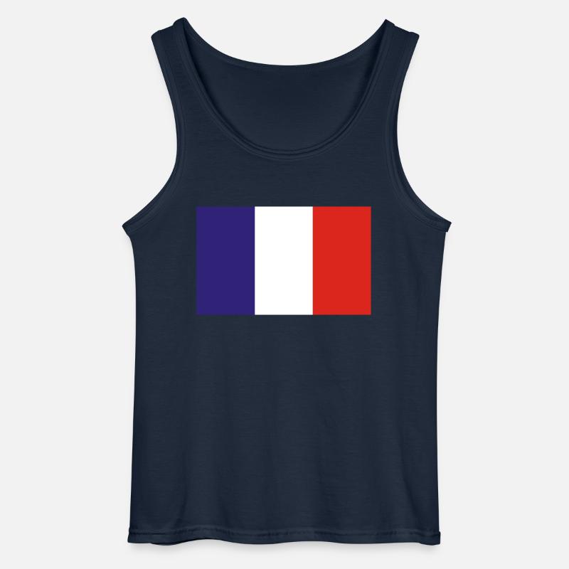Frankreich - Gildan Männer Tank Top - Navy
