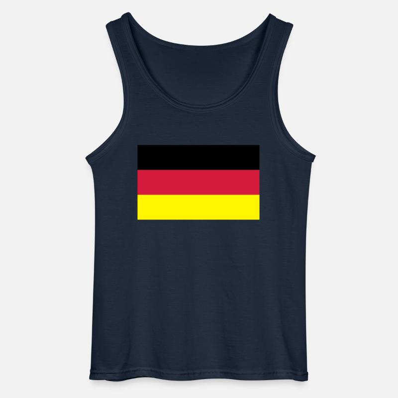 Deutschlandfahne - Gildan Männer Tank Top - Navy